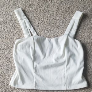 White crop top